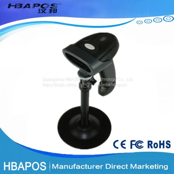 HBA-2016 Hot Sale POS Bar Code Scanning Reader With USB Cable Handheld Wired Laser Barcode Scanner photo-2