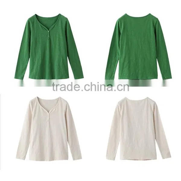New Style 2015 Fashion Woman Bulk V-neck t Shirt With Wholesale Prices photo-6