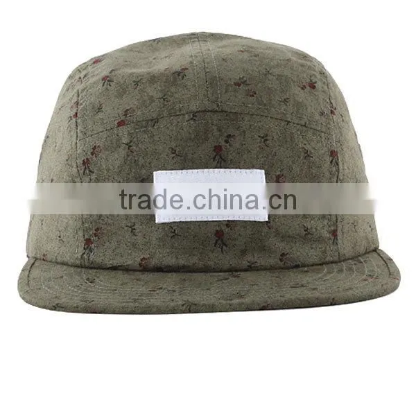 Flat Brim 5 Panel Cap Custom Cheetah Brim 5 Panel Cap Wholesale photo-2