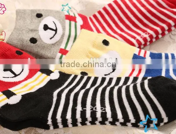 Teddy Bear Striped Socks for Children photo-4