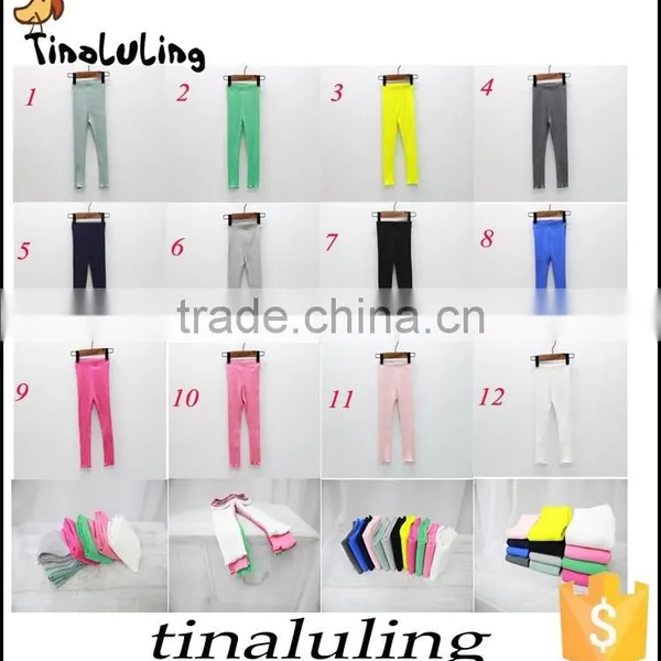 Wholesale Girls Ruffle Pants Children's Skinny Tights and Leggings photo-2