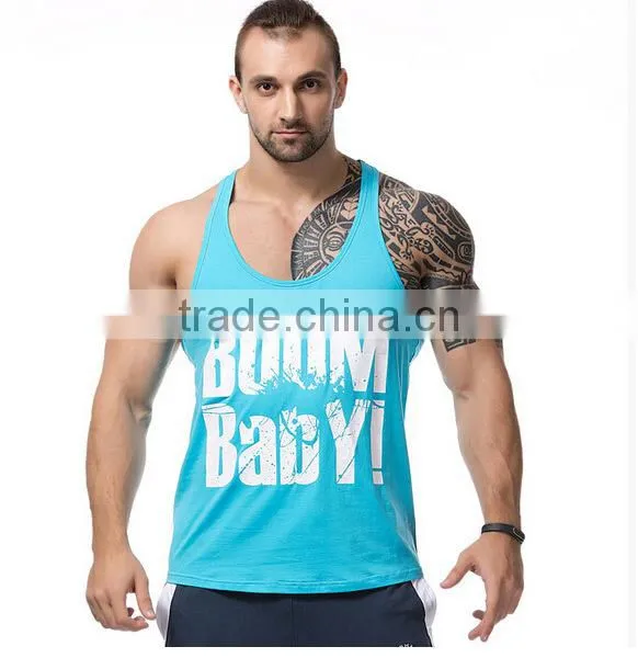 Gym Stringer Tank Top Men Bodybuilding Clothing and Fitness Mens Sleeveless Shirt Sports Vests Cotton Singlets Muscle Tops photo-6