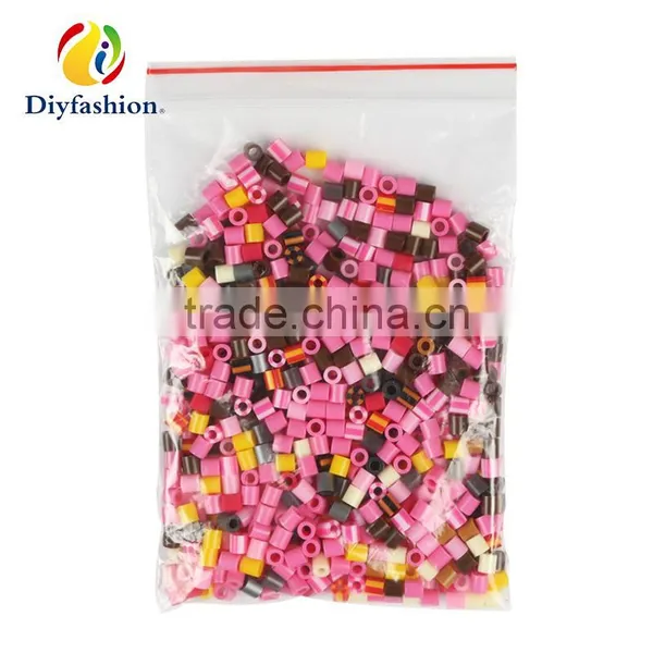 Iyfashion 5mm Hama Perler Fuse Beads the Creamslice Set With Puzzle Iron Paper and Twezzer Hama Beads Toys for Kids 18024 photo-3
