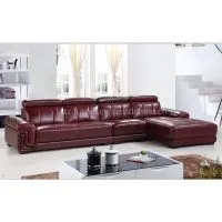 Casual Living Room Leather Sofa