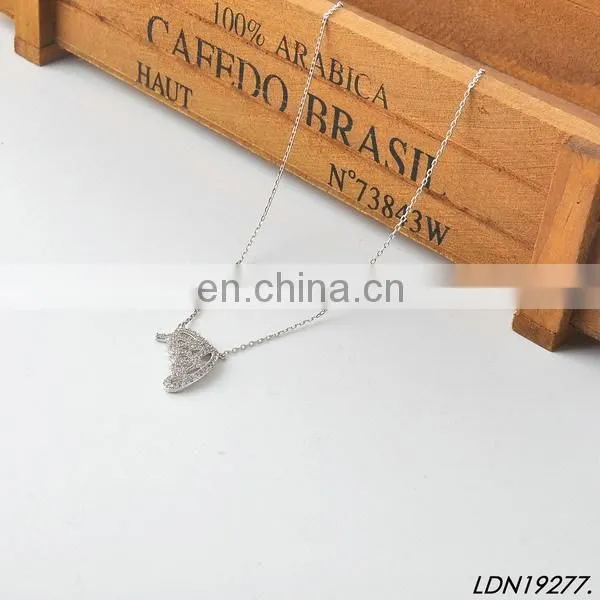 Gold Fox Pendant Necklace With Real Rose Gold Plating photo-6