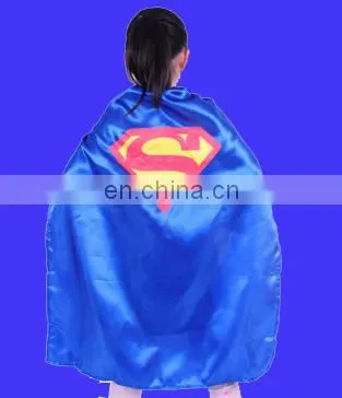 Promotion polyester children superhero cape dresses