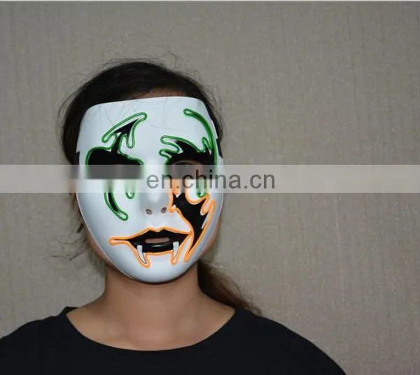 Christmas Halloween Masquerade Party Cosplay El Flashing Wire Mask