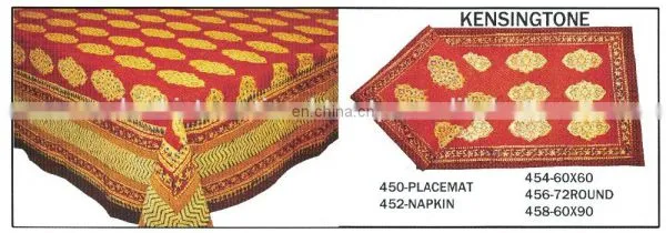 HAND BLOCK PRINTED TABLE CLOTH MAT & NAPKIN