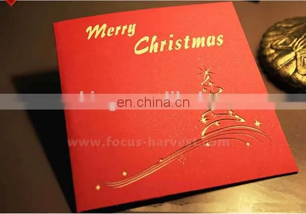 3D Handmade Greeting Card Christmas Castle Card Creative Hot Holiday Greeting Cards photo-2