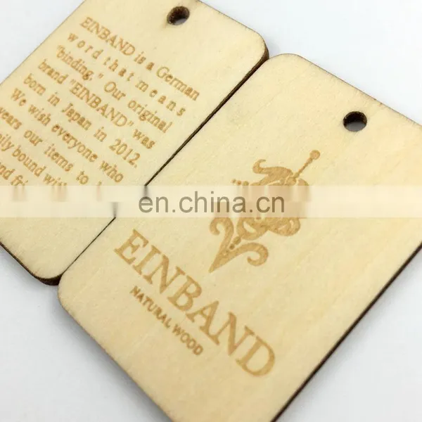 Clothing Wood Tag Engrave Personalized Wood Hang Tag photo-6
