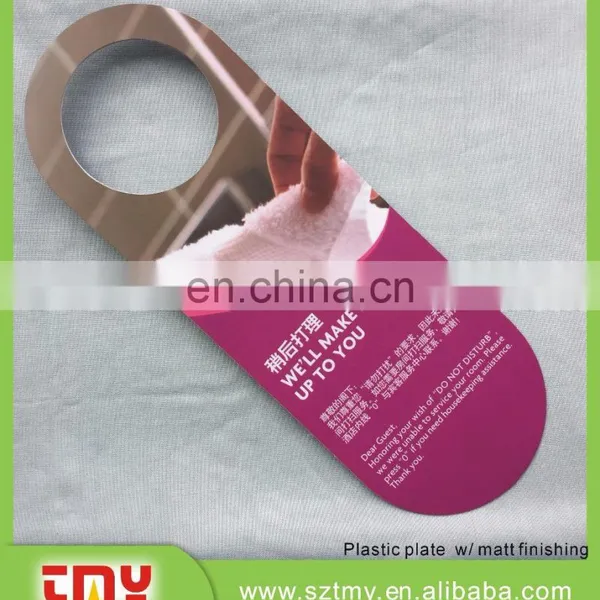 Modern Colorful Hotel Room Warning Sign Door Hangers photo-3