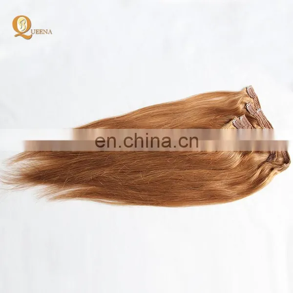 Factory Direct OEM 120 160 220 260grams Set Double Drawn Clip in Hair Extension Full Head Set photo-3