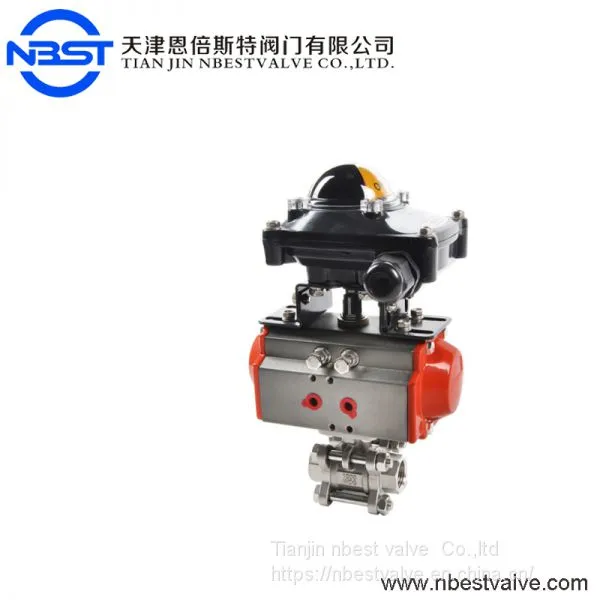 Two Way Stainless Steel 304 Pneumatic Ball Valve With Actuator for Water With Best Quality photo-3