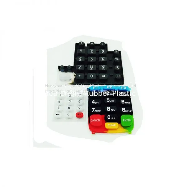 High Quality Foodgrade Custom 50 Shore A Various Conductive Silicone Keypad