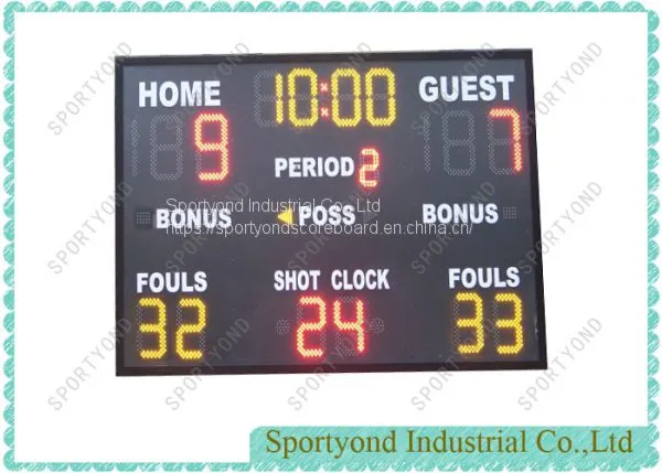 Basketball Scoreboard LED Display with Wireless Controller
