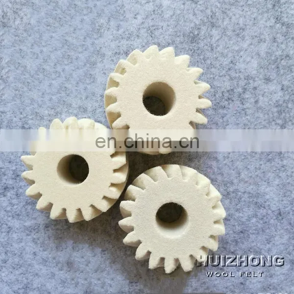 High Quality Customized M2 M3 Industrial Wool Felt Wheel Gear photo-3