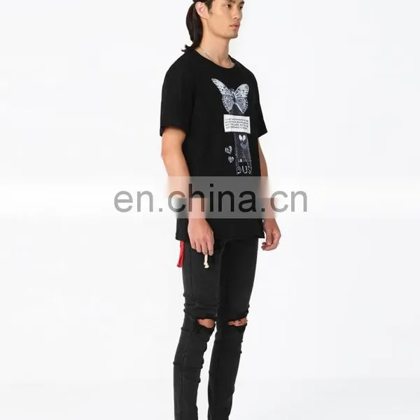 DiZNEW High Quality Digital Print Shirts Oem Butterfly Cotton Dtg Printing T-shirt For Men photo-4