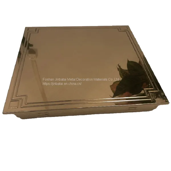Anti - Oil Anti - Oxidation Stainless Steel Integrated Ceiling316 304 0.6mm Thickness 300X300mm China Factory photo-5