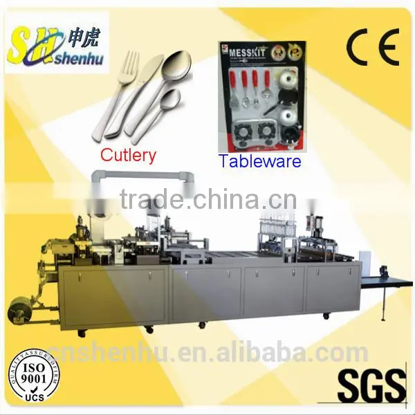 Multifunctional Paper Plastic Blister Packaging Machine for Cutlery Stationery and Tableware