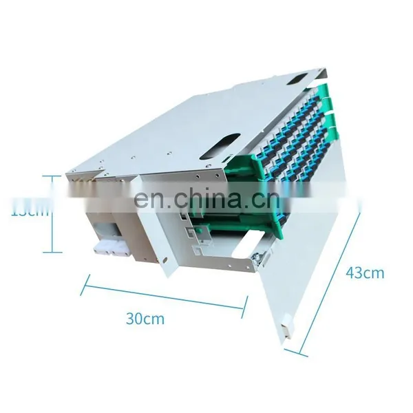 19 Inch 24 48 96 144 Core Rack Mounted Cold-Roll Steel Optical Fiber ODF Optical Distribution Frame Full Load photo-5