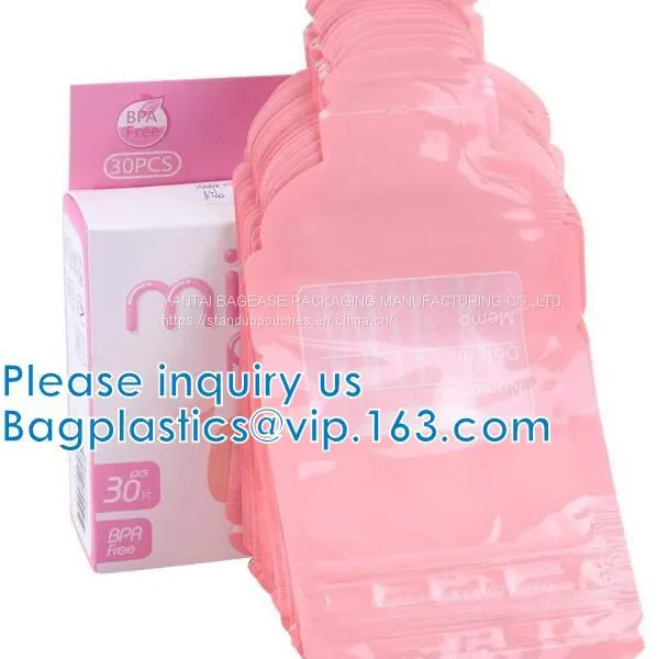 Milk Pouch Bags, Waterproof, Smell Proof, Airproof, Slider Zipper Grip Stand Up Package photo-2