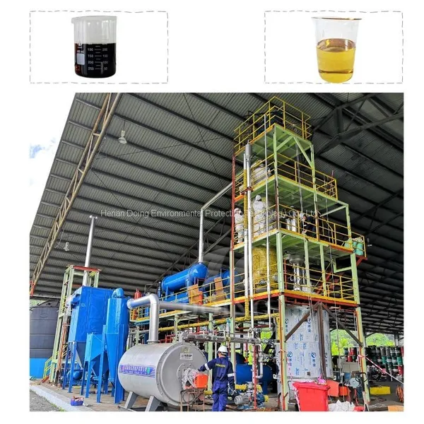 Solid Catalyst 500KG-15T Pyrolysis Oil to Diesel Refining Distillation Machine for Sale photo-4