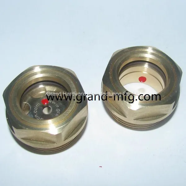 MNPT Thread 3/8 3/4 Compressor Oil Sight Glass for Pump Brass Oil Levels Indicator photo-5