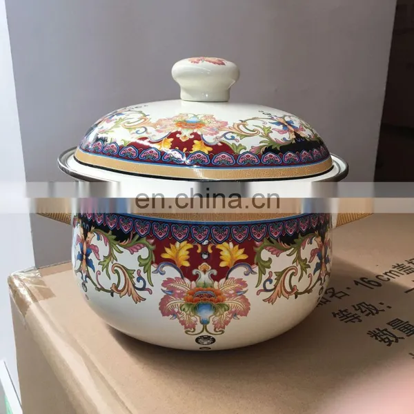 Induction Cooker Hot-Sale Wholesale Deep Shape Stewpot Cokking Enamel Pot photo-5