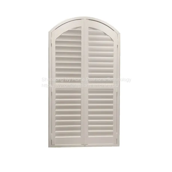 Interior Decoration Windows Modern Design Plantation Shutters PVC Louver Window For Apartment photo-2