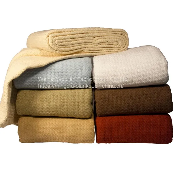 Woven Woolen Polyester Fire-resistant Hospital Blanket photo-5