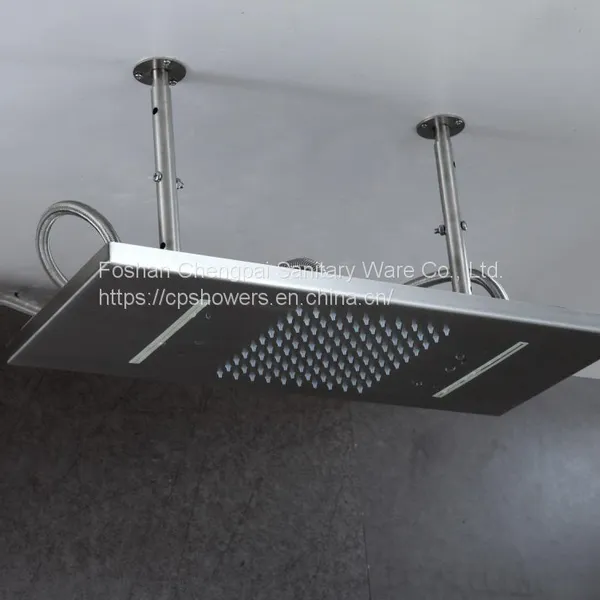 Shower Set With Multi-funciton Shower Head Rainfall Waterfall Body Jet in 304 Stainless Steel photo-3