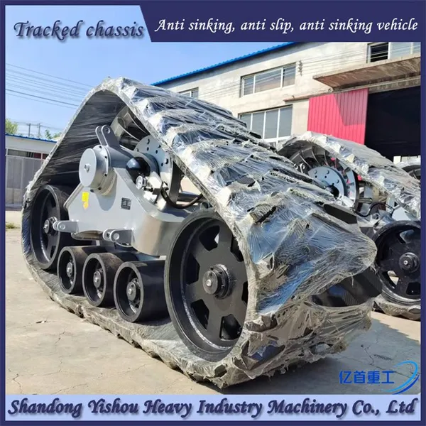 Retrofitting a Harvester With Triangular Track Wheels to Prevent Sinking in Mud photo-4