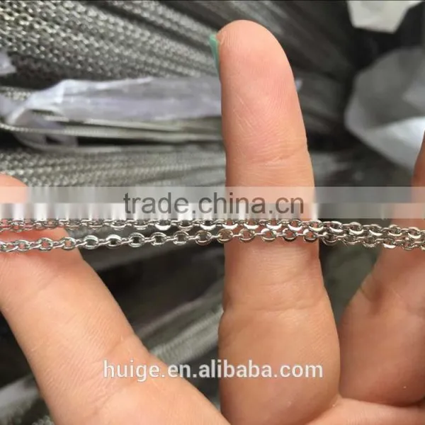 Flat Cable Stainless Steel Chain