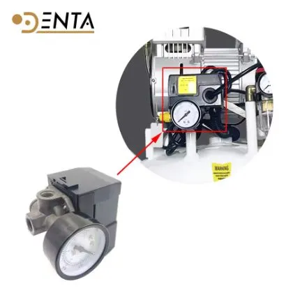 Dental Air Compressor Pneumatic Hydraulic Fluid Pressure Gauge cock with Pressure switch controller Pressure transmitter parts