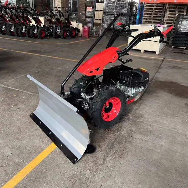 Snow Sweeper, Community Road Snow Removal Equipment, Full Gear Fuel, Small Hand-pushed Outdoor Snow Sweeper photo-4