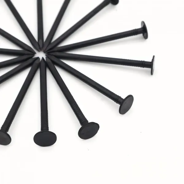 Smooth Shank Black Iron Nails With Flat Round Head- China Manufacturer