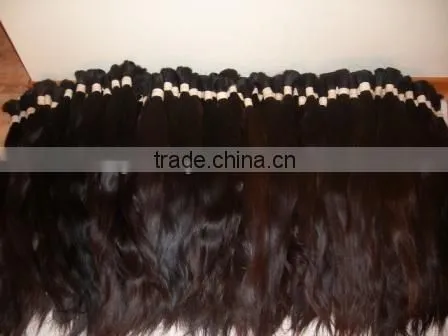 100% India Human Curly Hair Bulk Raw Hair photo-5
