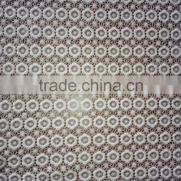 Wholesale Polyester Lace Fabric Embroidery Milk Silk Full Lace Design for Garment Accessory photo-3
