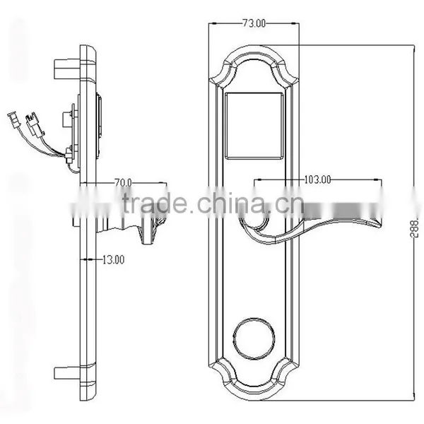2015 New Products Zinc Alloy Security Digital Remote Control RF Door Lock photo-5