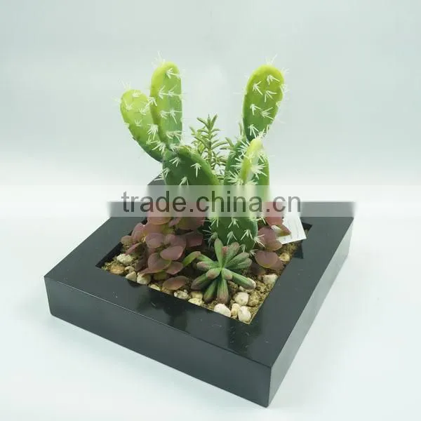 Office Decorative Artificial Plants Artificial Tropical Plants With Square Pot Series