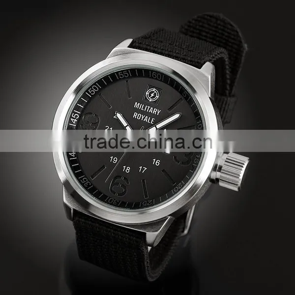 Brand Men's Nylon Aviator Watch Strap Military Royale Watch MR075 photo-6