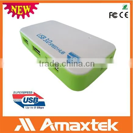 High Speed Factory Provide Directly Mini 4 Port USB 3.0 Speed Hub With LED Indicator photo-3