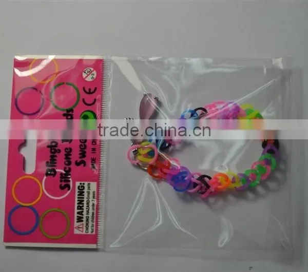 Beautiful Lady Silicone Rainbow Braid Wrist With Many Colors photo-6