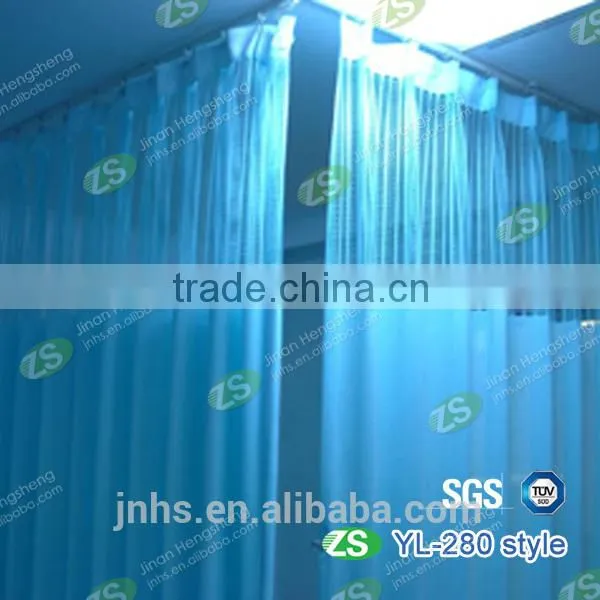 New Design Polyester Antibacterial Fireproof Hospital Medical Curtain photo-4