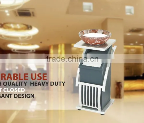 Hotel Lobby Stainless Steel Trash Bin photo-2
