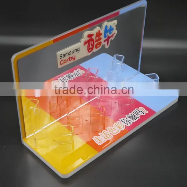 Custom Luxurious Countertop Acrylic Display Stand for Cellphone