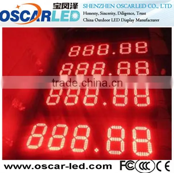 Optional Size & Single Color Led Digital Gas Station Programming Sign Led Display photo-2
