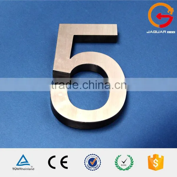 Embossed Hotel Room Number Brass Door House Room Metal Letters and Number Plate photo-4