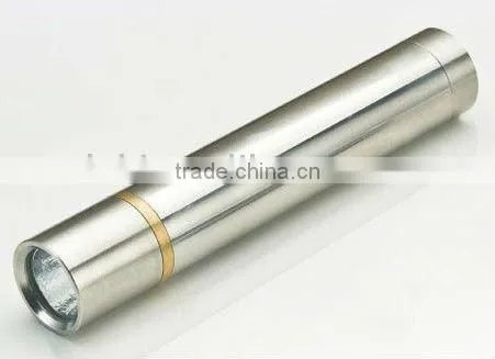 3w stainless steel handle rechargeable led flashlight
