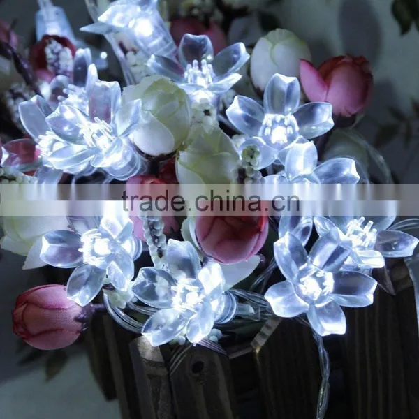 10m 100 Leds Warm White Decorative LED Indoor Flower String Lights or Led Rope Light photo-5